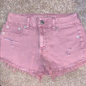 Mauve AE Jean shorts high rise